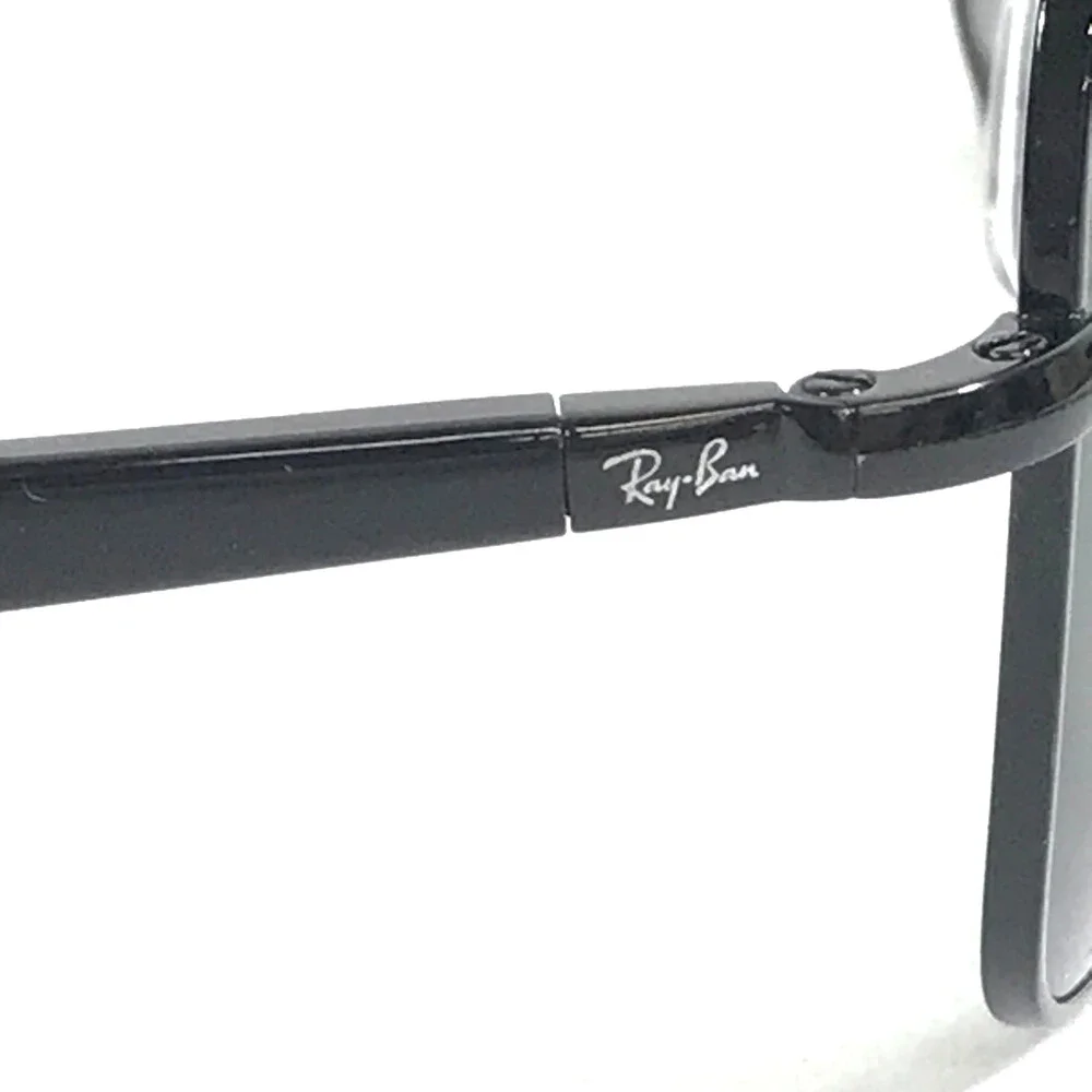 Ray-Ban Sunglasses RB3683 002/58 Black Aviator Frames with Gray Polarized 56 mm